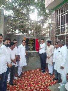 Rewari News : पंचायत घर का शिलान्यास, स्टेडियम व बाबा समाध स्थल का उद्घाटन