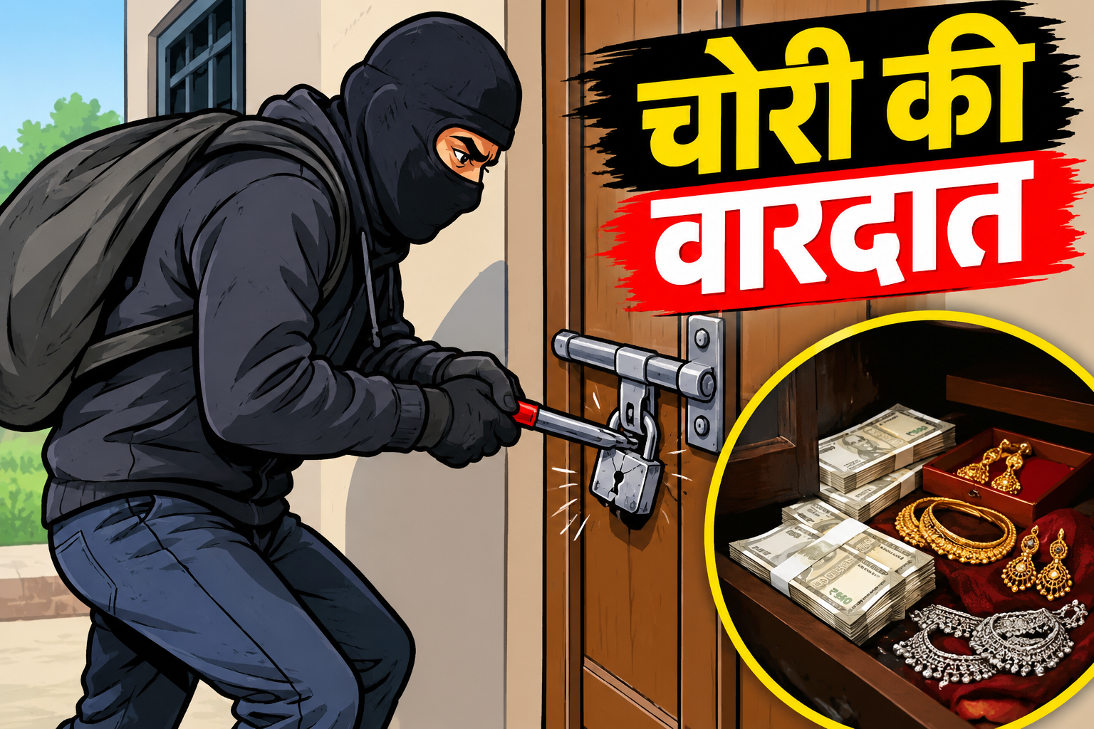मां चण्डके मंदिर में चोरी, संदिग्ध CCTV में कैद | Hisar News