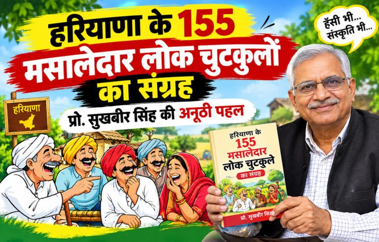 हरियाणा के 155 मसालेदार लोक चुटकुलों का संग्रह: प्रो. सुखबीर सिंह की अनूठी पहल