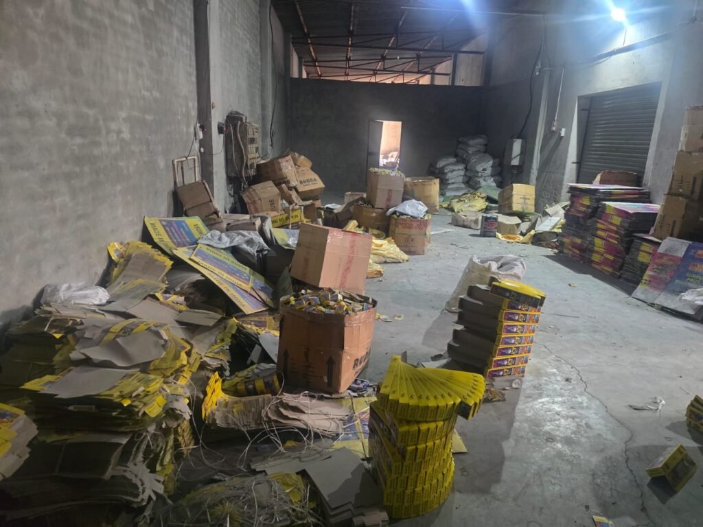 हिसार अवैध पटाखा फैक्ट्री