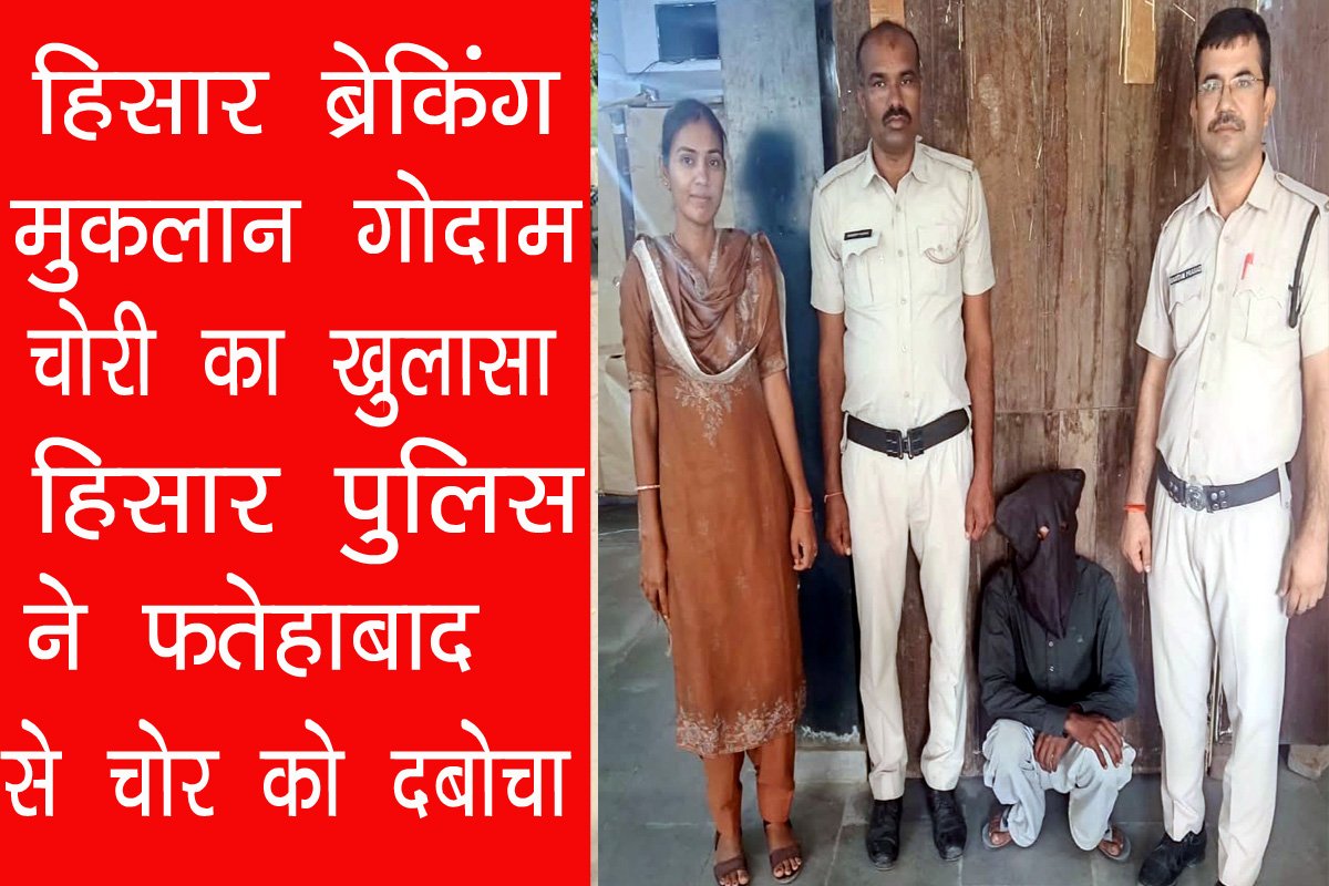 हिसार गोदाम से गेहूं चोरी: 6 महीने बाद चोर फतेहाबाद से गिरफ्तार