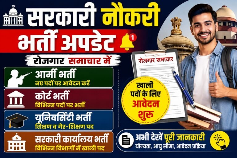 Jobs Update: CRPF में 521 पदों पर भर्ती, ONLINE RECRUITMENT – OCTOBER 2026